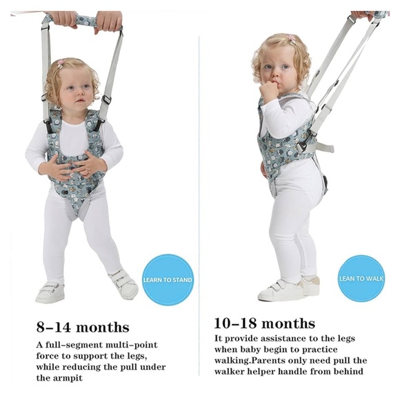 NIB HAPPYWALK GENDER NEUTRAL OWL PRINT 🦉 BABY WALKING HARNESS - Picture 2 of 9